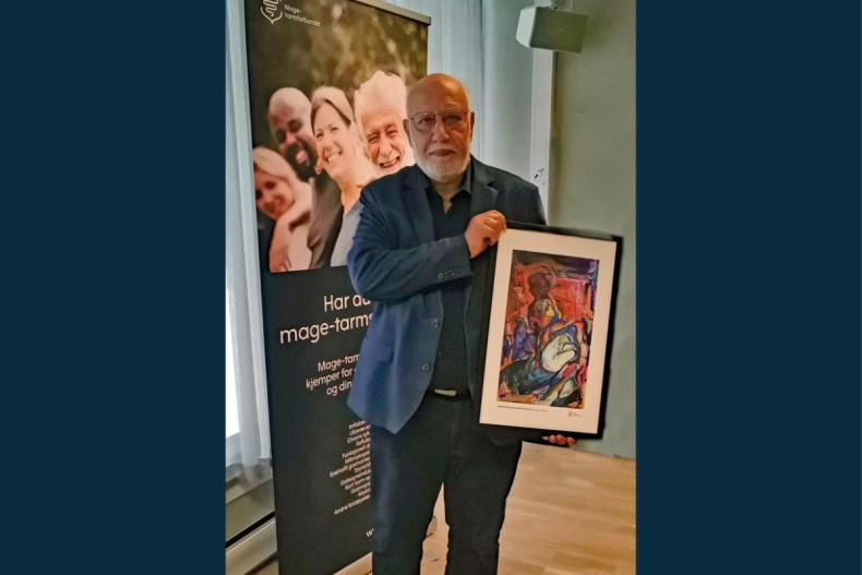 Magdy El-Salhy fikk Mage-tarmforbundets hederspris